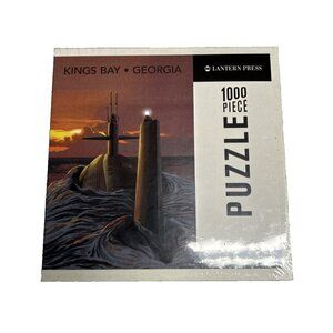 Lantern Press 1000 Piece Puzzle Kings Bay Georgia Made In USA Sealed